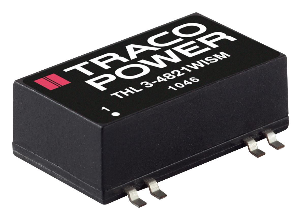 THL 3-4822WISM DC-DC CONVERTER, 2 O/P, 3W TRACO POWER