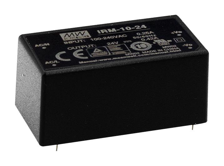 IRM-10-5 POWER SUPPLY, AC-DC, 5V, 2A MEAN WELL