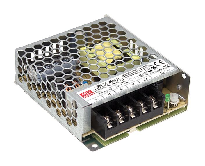 LRS-35-15 POWER SUPPLY, AC-DC, 15V, 2.4A MEAN WELL