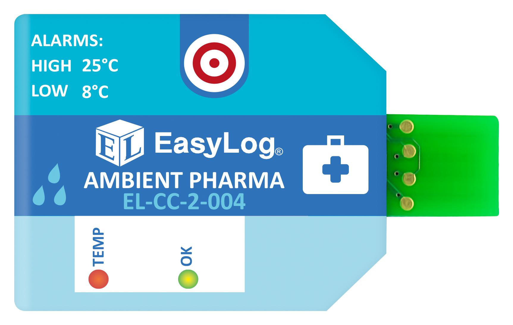 EL-CC-2-004 PK10 DATA LOGGING, -30 TO +70DEG C, 100%RH LASCAR