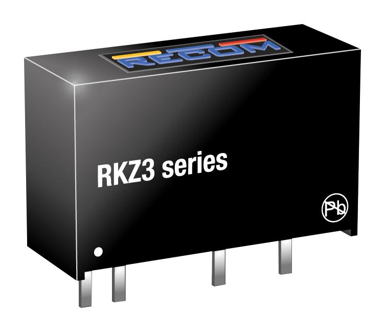 RKZ3-0505S DC-DC CONVERTER, 5V, 0.6A RECOM POWER