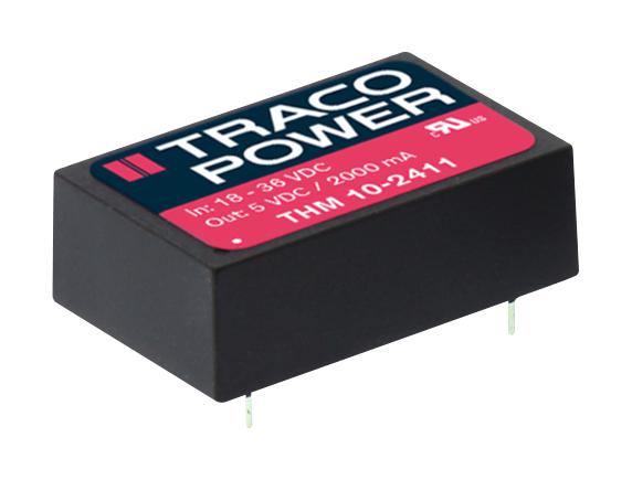 THM 10-1222 DC-DC CONVERTER, MEDICAL, 2 O/P, 10W TRACO POWER