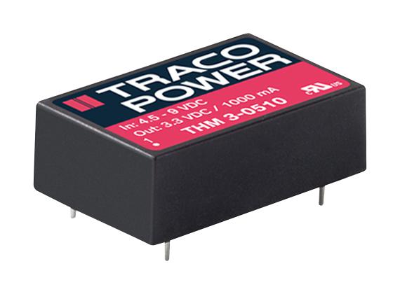 THM 3-4821 DC-DC CONVERTER, MEDICAL, 2 O/P, 3W TRACO POWER