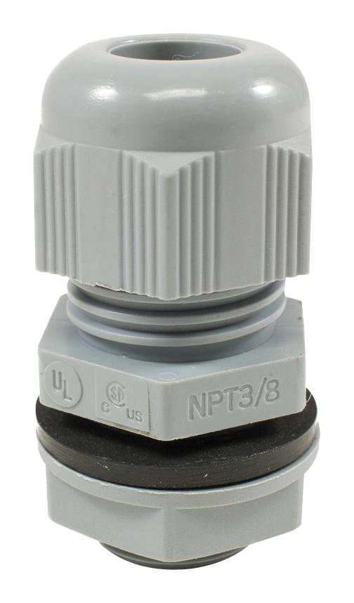 PMC32 SL080 CABLE GLAND, POLYAMIDE 6, 15-21MM, SLATE ALPHA WIRE