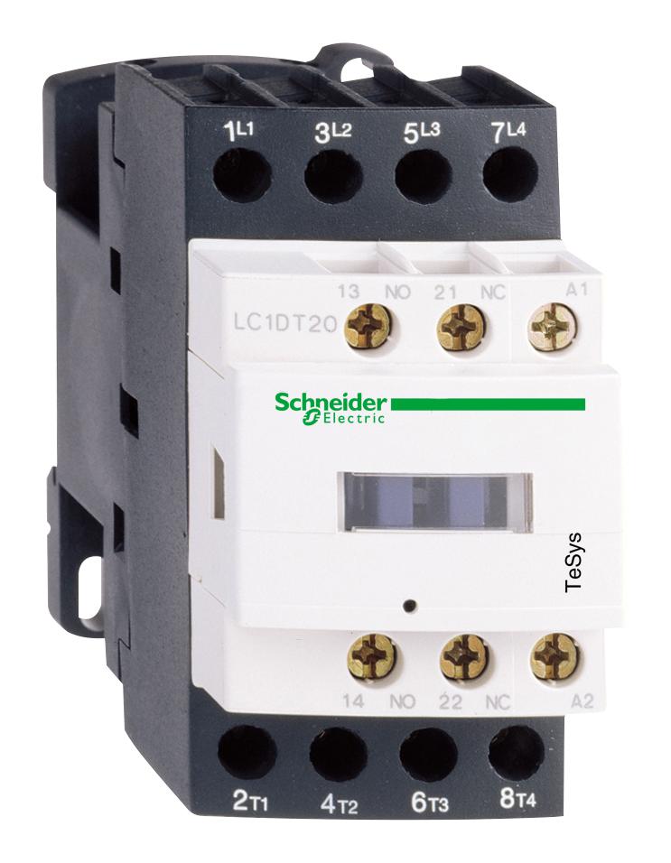 LC1DT20F7 CONTACTOR, 4PST-NO, 110V, DIN RAIL/PANEL SCHNEIDER ELECTRIC