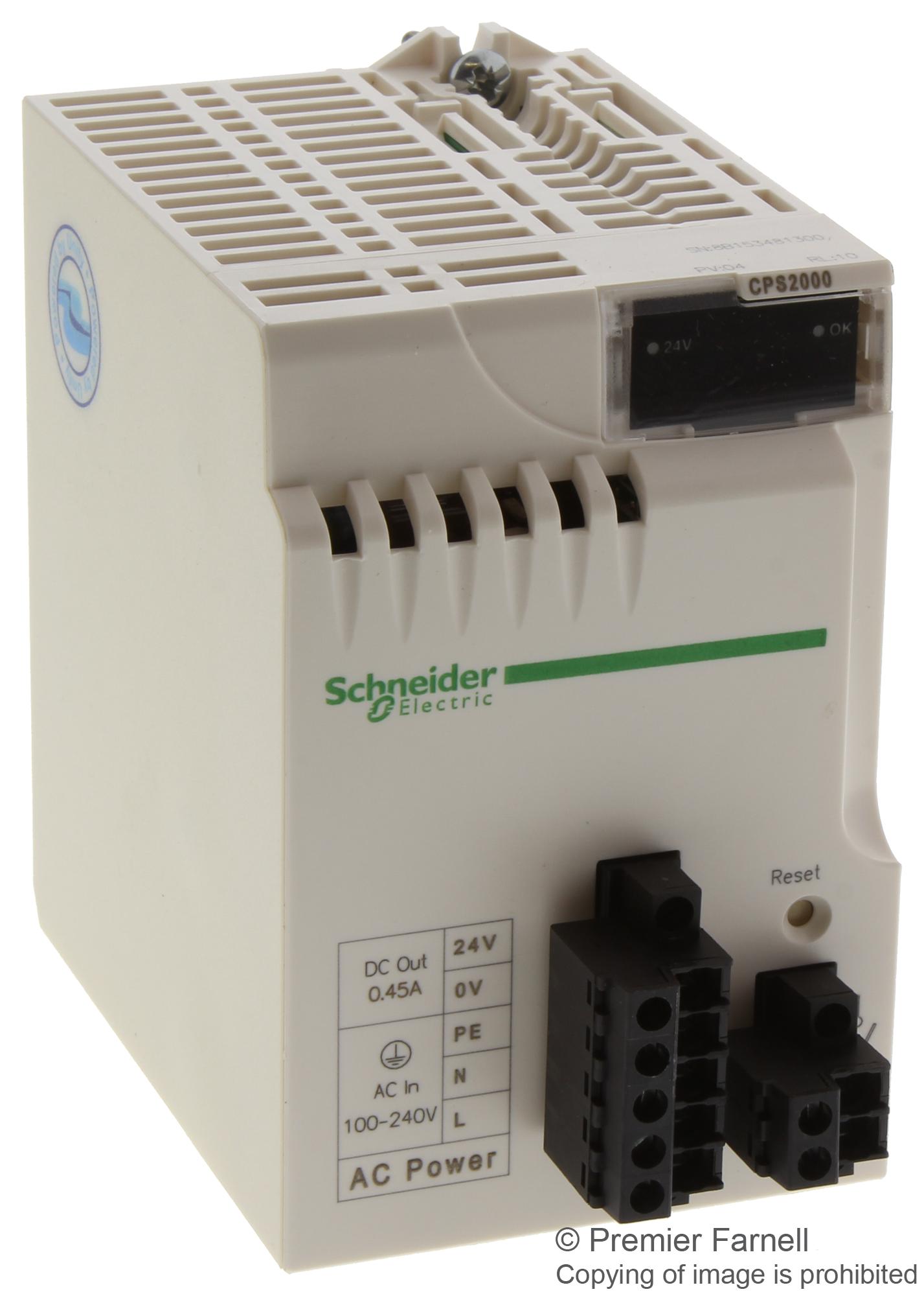 BMXCPS2000 POWER SUPPLY MODULE, 240VAC, 20W SCHNEIDER ELECTRIC