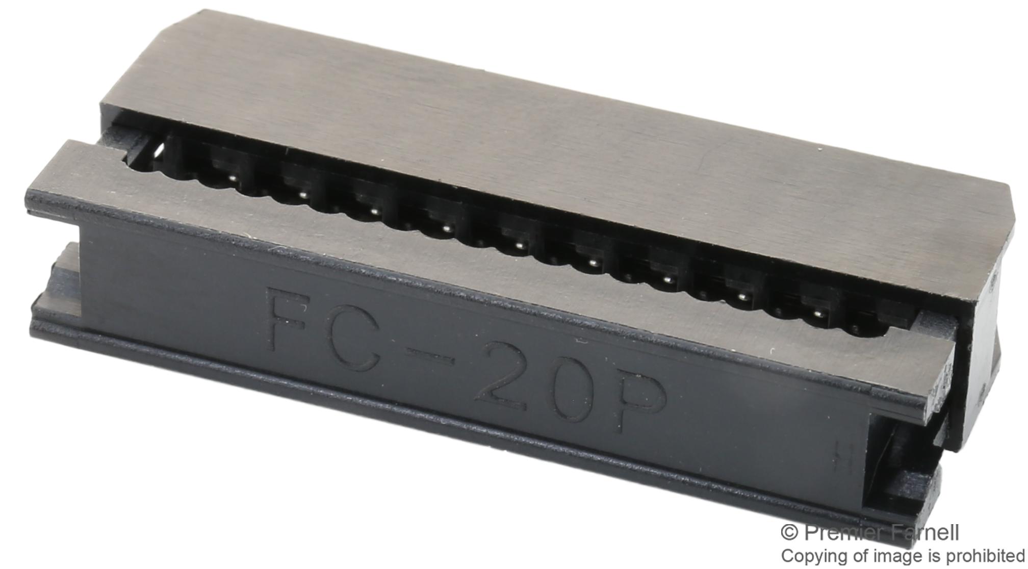 MC-254-20-00-00-IDC CONNECTOR, RCPT, 20POS, 2ROW, 2.54MM MULTICOMP PRO