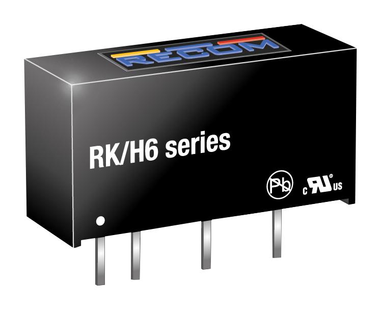 RK-0505S/H6 DC-DC CONVERTER, 5V, 0.2A RECOM POWER