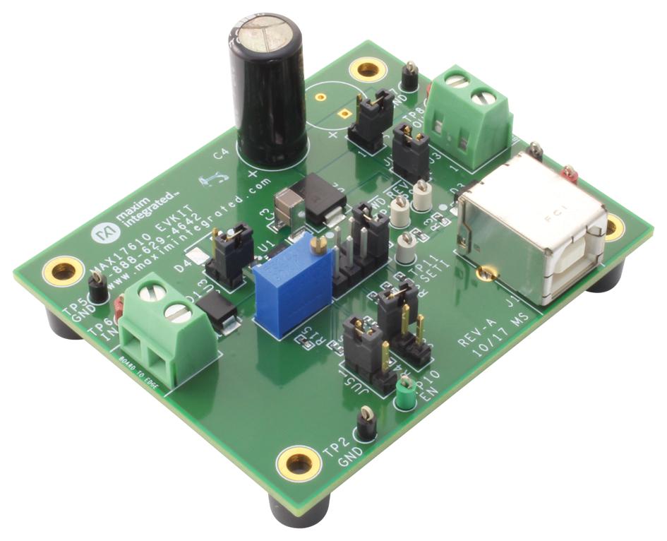 MAX17610EVKIT# EVAL BOARD, REVERSE-VOLTAGE PROTECTOR MAXIM INTEGRATED / ANALOG DEVICES