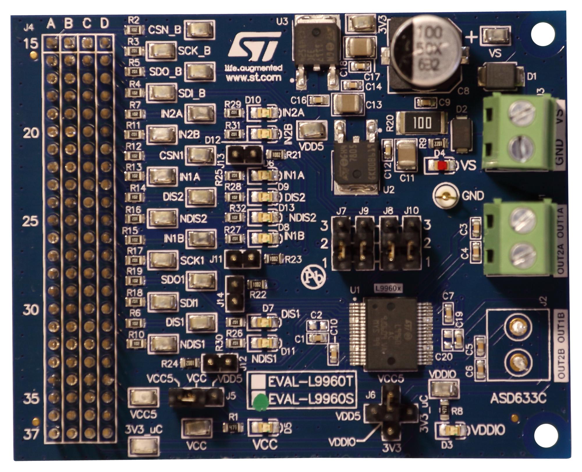 EVAL-L9960T EVAL BOARD, AUTOMOTIVE ETC H-BRIDGE STMICROELECTRONICS