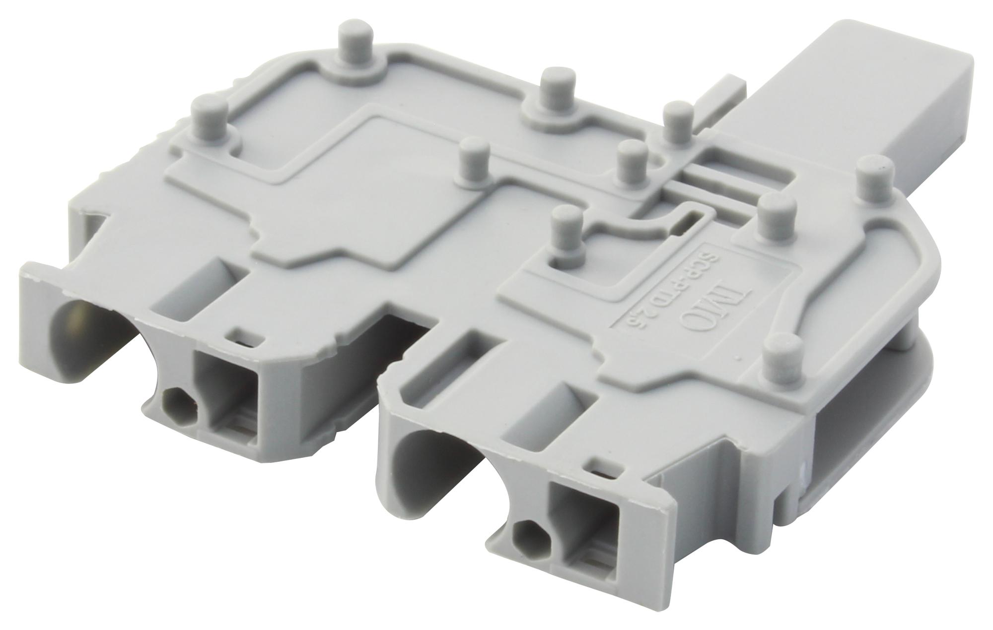 SCP-PTD2.5/1RGREY MODULAR PLUG, 1-P, DIN RAIL TB, RIGHT IMO PRECISION CONTROLS