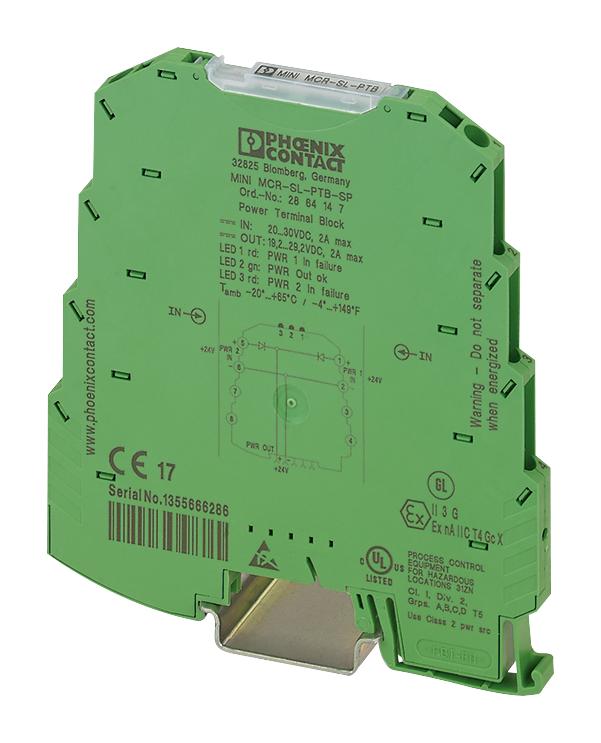 2864147 POWER TB, ANALOG MODULE, 2A PHOENIX CONTACT