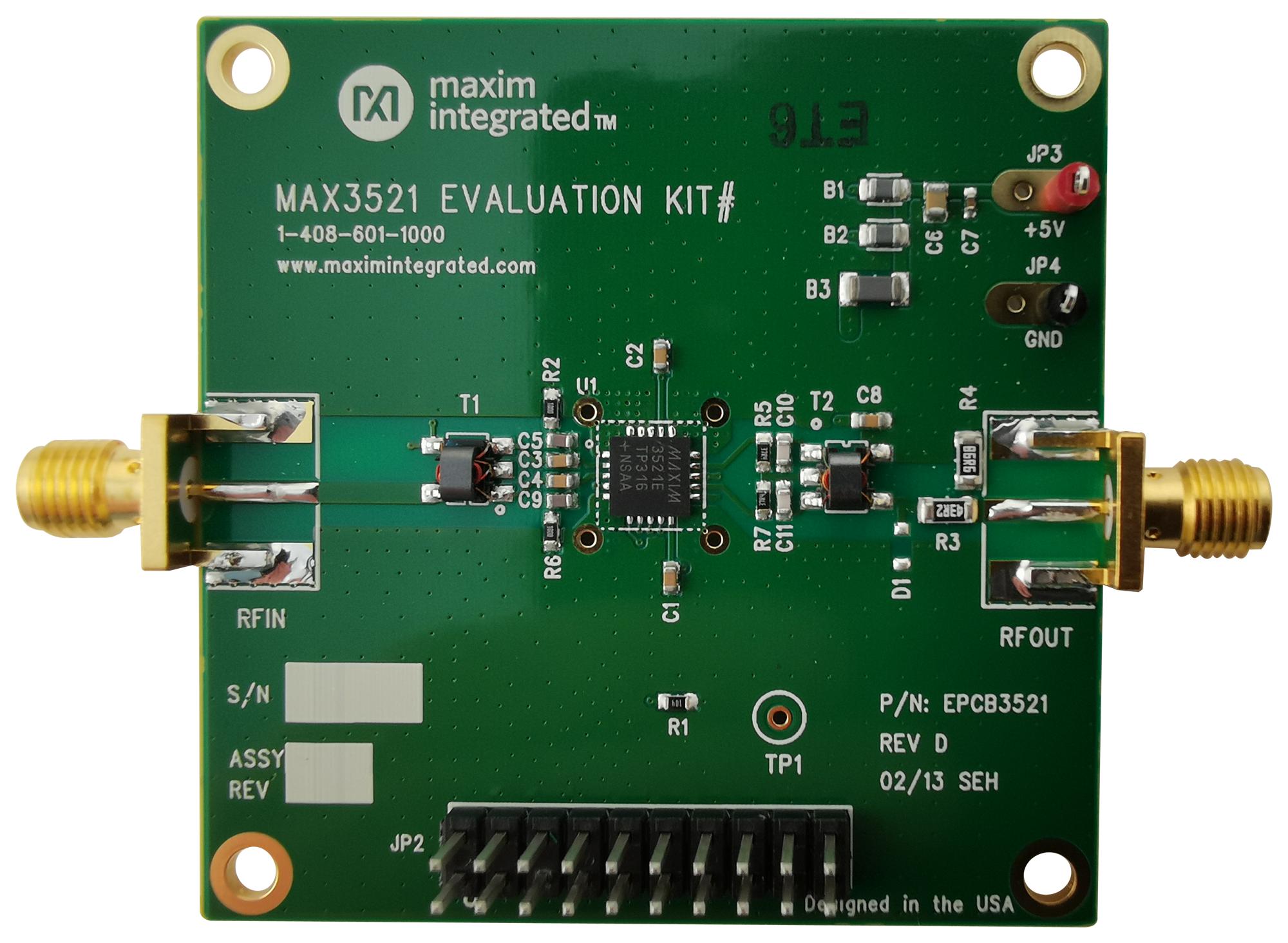 MAX3521EVKIT# EVAL KIT, UPSTREAM AMPLIFIER MAXIM INTEGRATED / ANALOG DEVICES