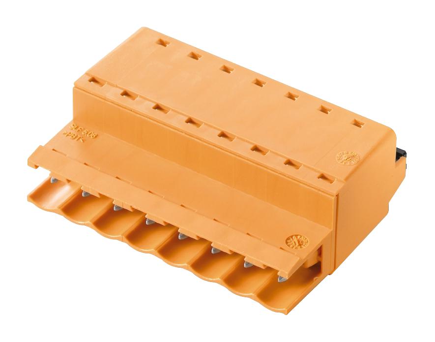 1335400000 TERMINAL BLOCK, PLUGGABLE, 9POS, 12AWG WEIDMULLER