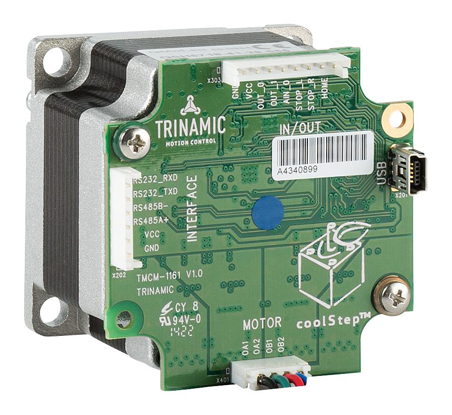 PD57-1-1161 STEPPER MOTOR WITH DRIVER, 2.8A, 0.55N-M TRINAMIC / ANALOG DEVICES