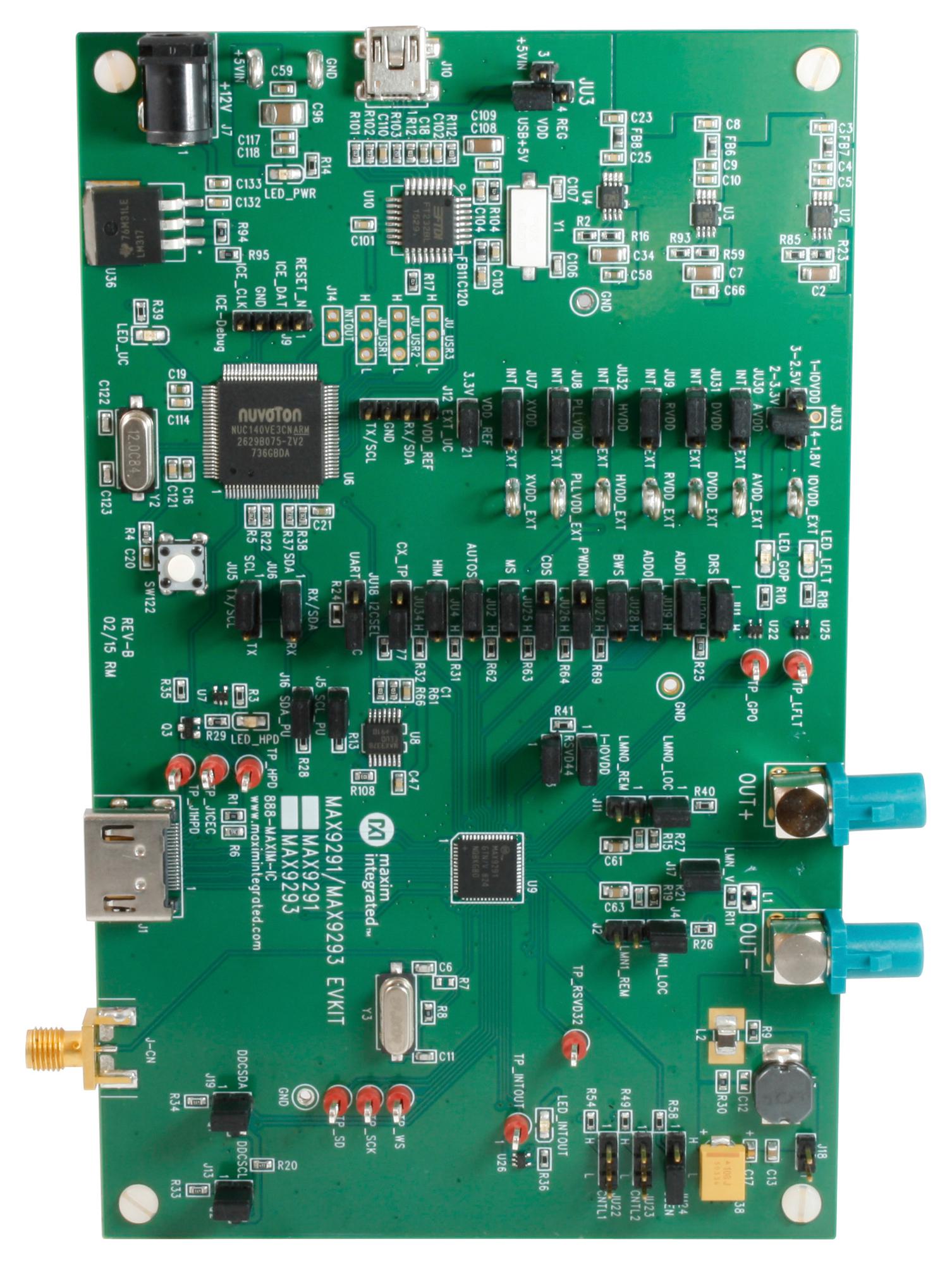 MAX9291COAXEVKIT# EVAL KIT, GMSL SERIALIZER MAXIM INTEGRATED / ANALOG DEVICES