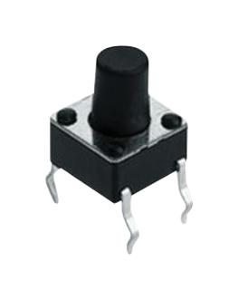 1301.9301 TACTILE SWITCH, SPST, 0.05A, 12VDC, TH SCHURTER