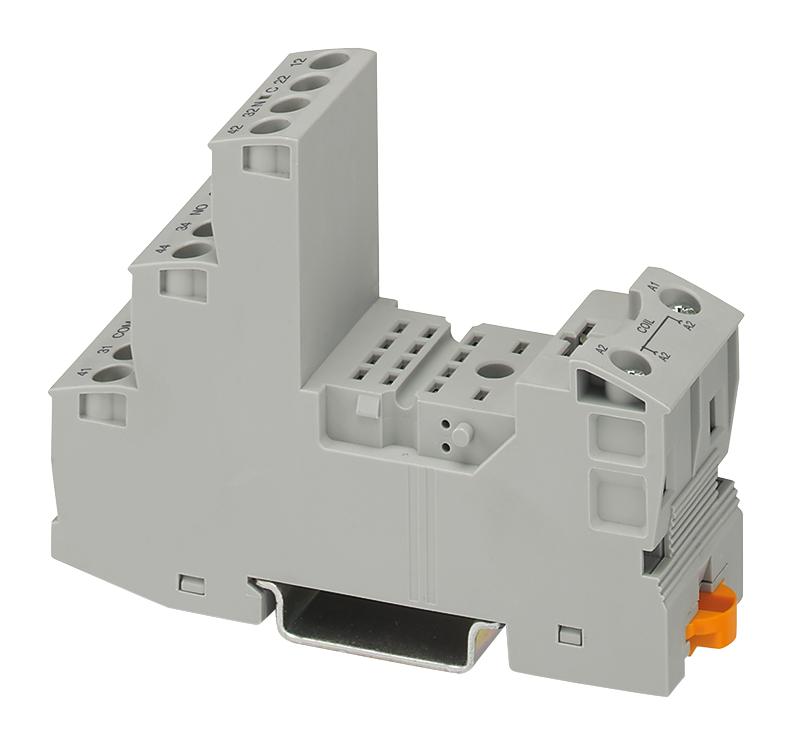 1047031 RELAY SOCKET, 6A, 250VAC/DC, DIN RAIL PHOENIX CONTACT