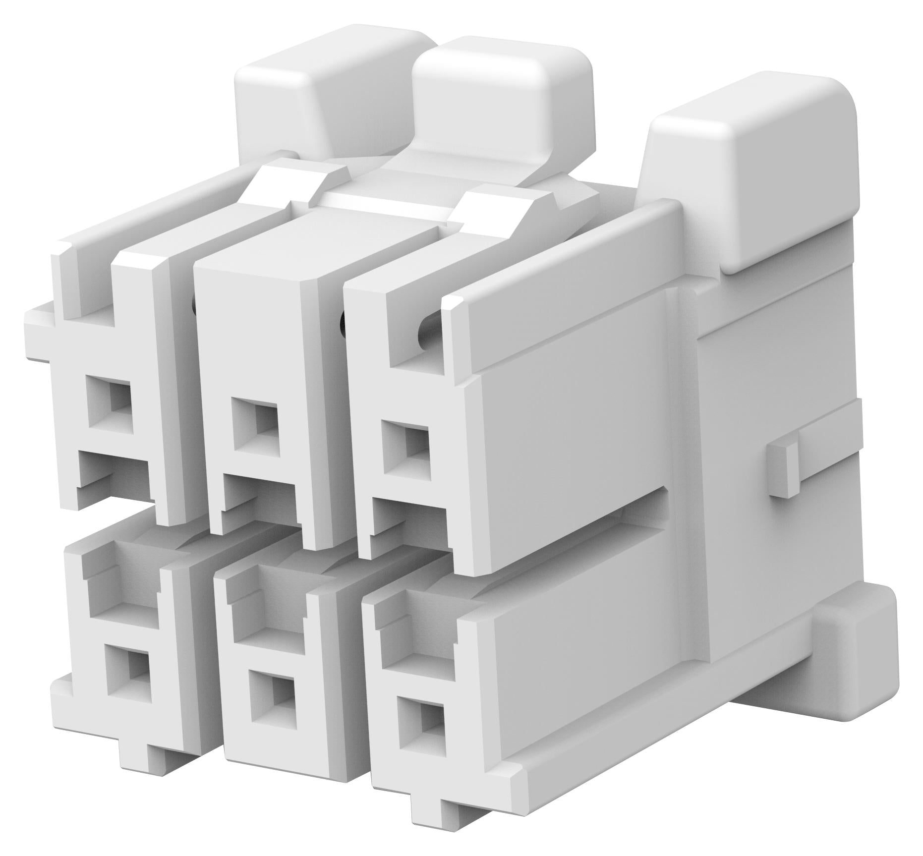 1-1971905-3 CONN HOUSING, HEADER, 6POS, 2ROW, 3.3MM TE CONNECTIVITY