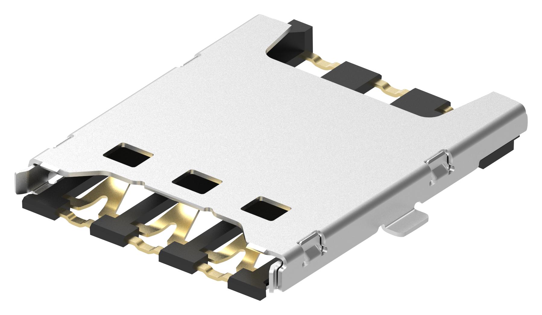 SIM8055-6-1-14-00-A CONNECTOR, NANO SIM, 6POS, PUSH-PULL GCT (GLOBAL CONNECTOR TECHNOLOGY)