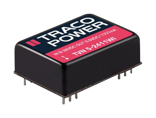 TVN5-4813WI DC-DC CONVERTER, 15V, 0.333A TRACO POWER