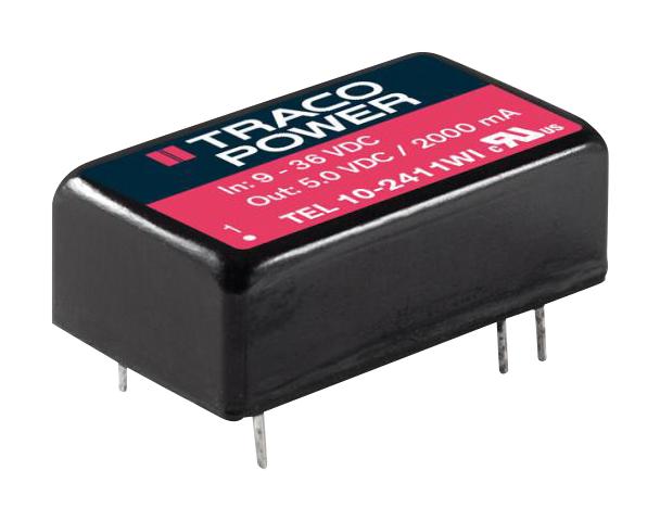 TEL10-4813WI DC-DC CONVERTER, 15V, 0.666A TRACO POWER