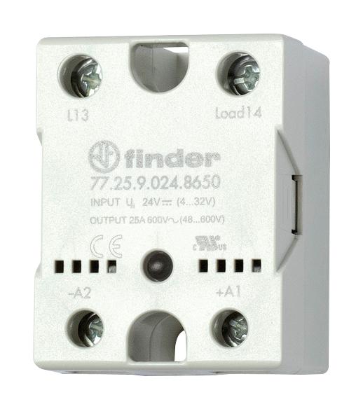 77.25.8.230.8650 SOLID STATE RELAY, 25A, 21.6-280V, PANEL FINDER