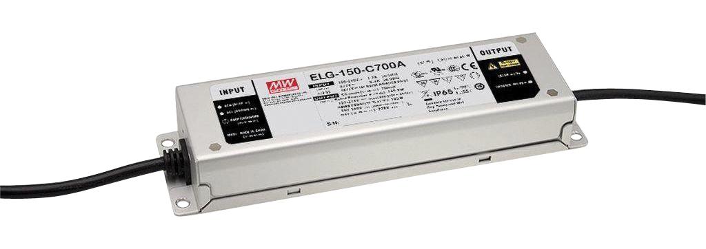 ELG-150-C700 LED DRIVER PSU, AC-DC, 214V, 0.7A MEAN WELL