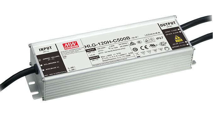 HLG-120H-48B LED DRIVER PSU, AC-DC, 48V, 2.5A MEAN WELL