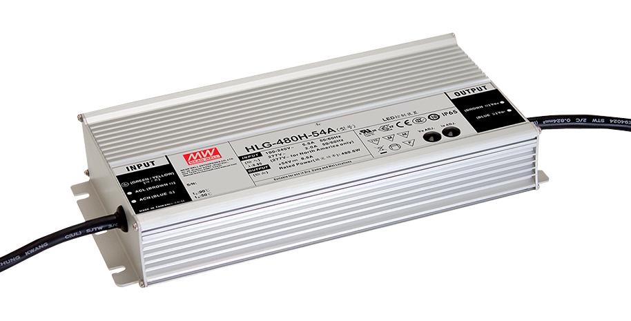 HLG-480H-48A LED DRIVER PSU, AC-DC, 48V, 10A MEAN WELL