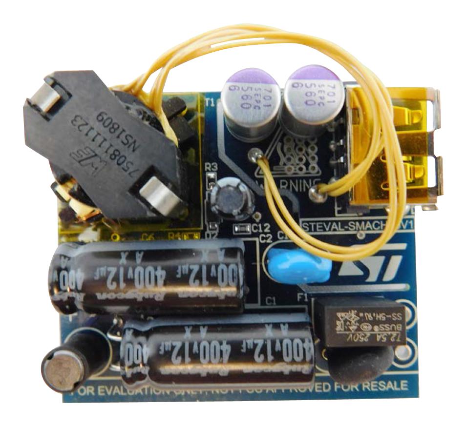 STEVAL-SMACH15V1 EVAL BOARD, OFFLINE PWM CONTROLLER STMICROELECTRONICS