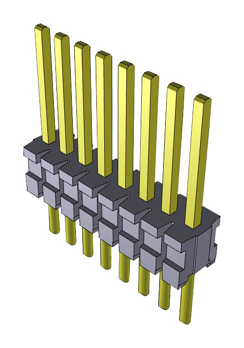 TMS-108-01-G-S CONNECTOR, HEADER, 8POS, 1ROW, 1.27MM SAMTEC