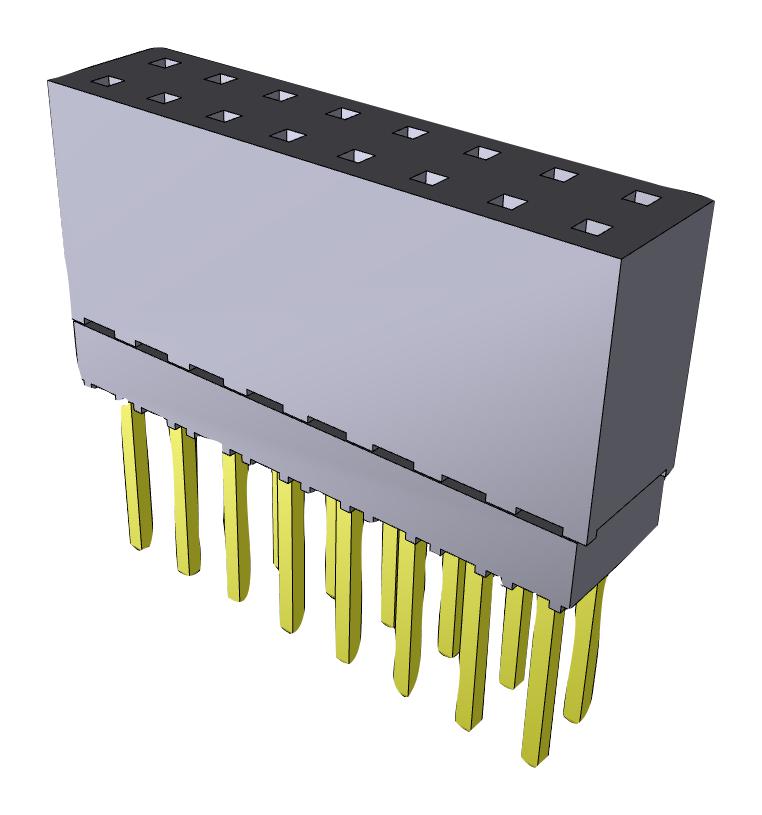 ESQ-108-13-G-D CONNECTOR, 16POS, RCPT, 2.54MM, THT SAMTEC