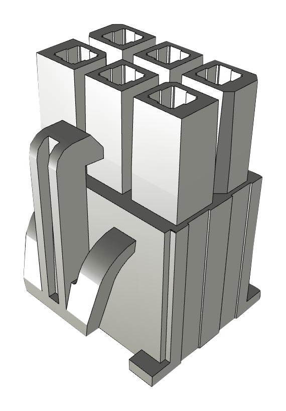 IPBD-03-D RCPT HOUSING, 6POS, LCP, 4.19MM SAMTEC