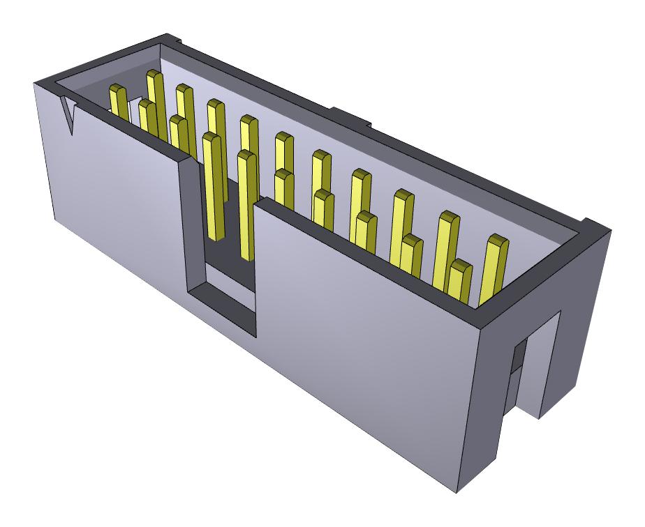 HTSS-110-01-G-D CONNECTOR, HEADER, 20POS, 2ROW, 2.54MM SAMTEC