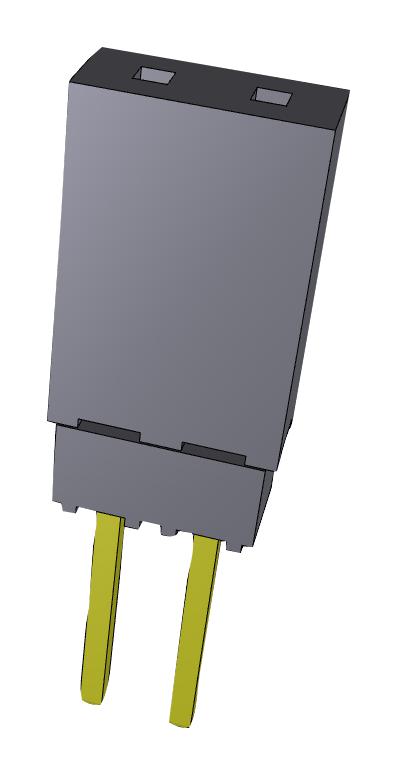 ESQ-102-13-G-S CONNECTOR, 2POS, RCPT, 2.54MM, THT SAMTEC