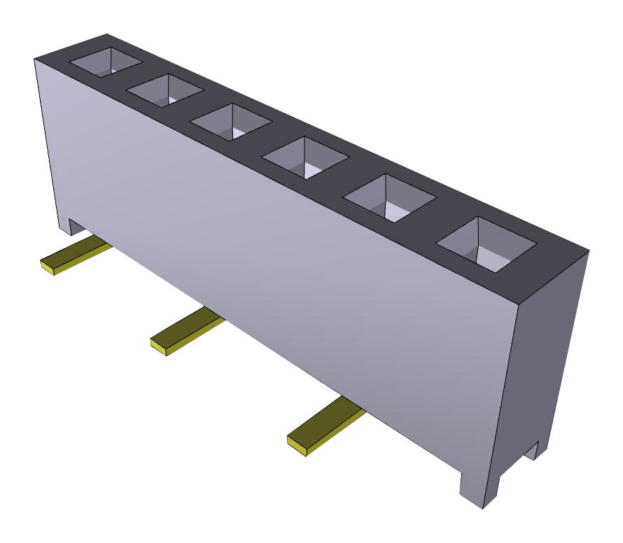 MMS-106-02-L-SV CONNECTOR, RCPT, 6POS, 1ROW, 2MM SAMTEC