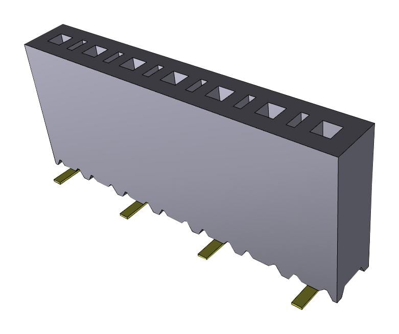 SAMTEC Board-to-Board SSM-107-L-SV CONNECTOR, RCPT, 7POS, 1ROW, 2.54MM SAMTEC 2984549 SSM-107-L-SV