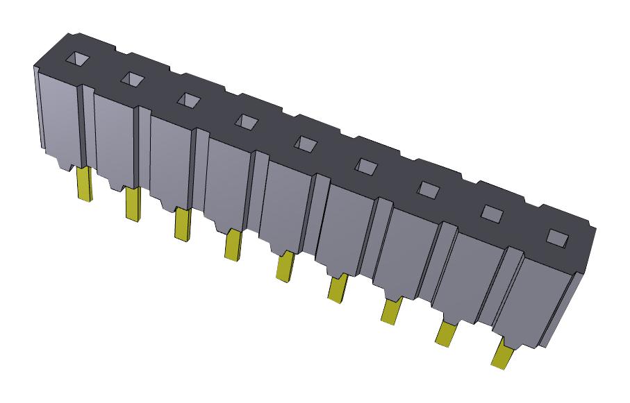 CES-109-01-T-S CONNECTOR, RCPT, 9POS, 1ROW, 2.54MM SAMTEC