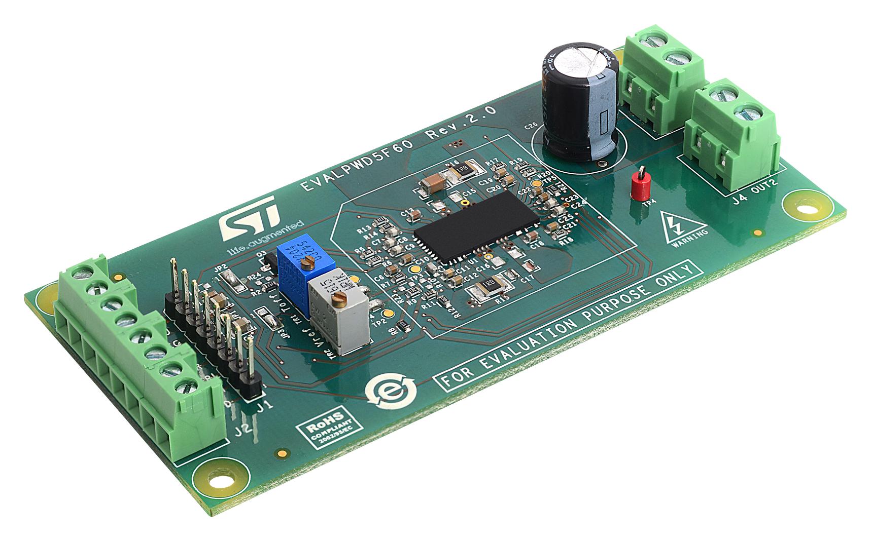 EVALPWD5F60 DEMO BOARD, MOTOR CONTROL STMICROELECTRONICS