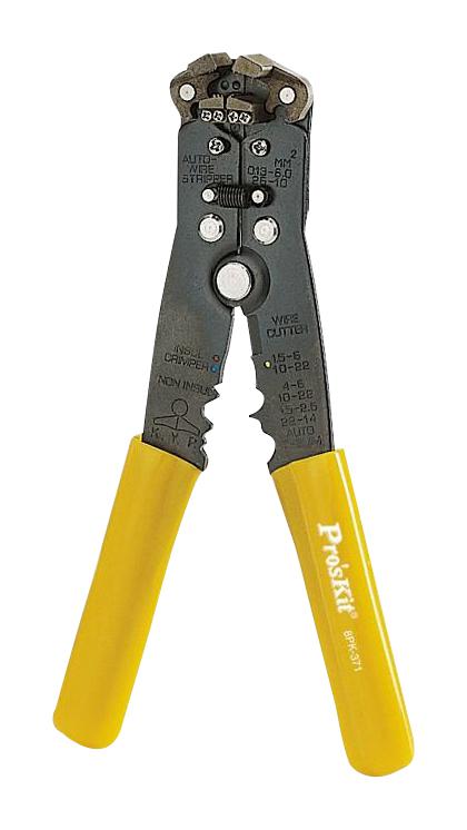 8PK-371 WIRE STRIPPER/CRIMPER, 24AWG TO 10AWG PROSKIT INDUSTRIES