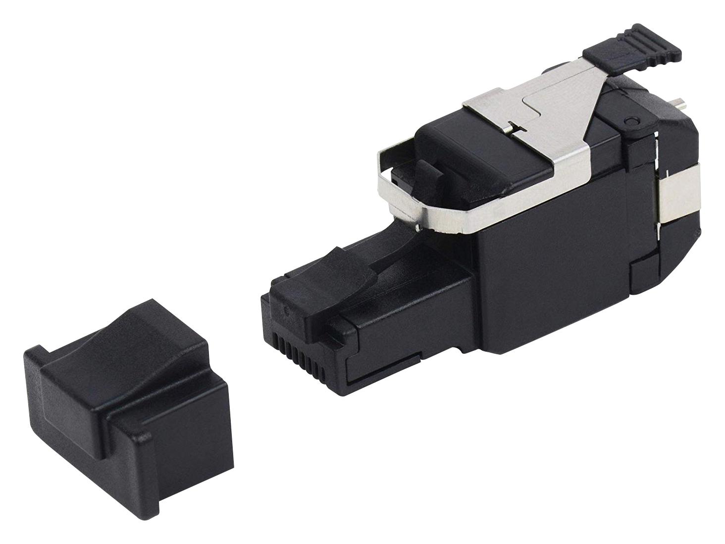 RVAFPUBK-S1 RJ45 CONNECTOR, PLUG, 8P8C, 1PORT, CAT6A BELDEN