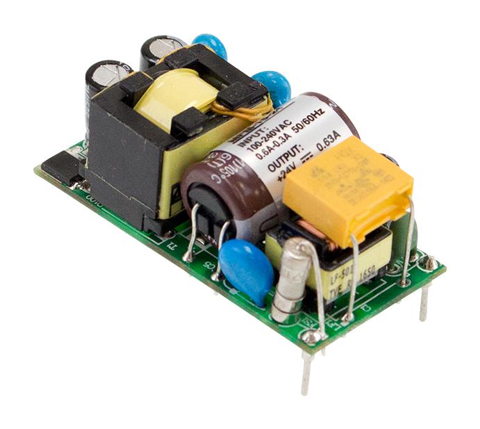 MFM-15-5 POWER SUPPLY, AC-DC, 5V, 3A MEAN WELL