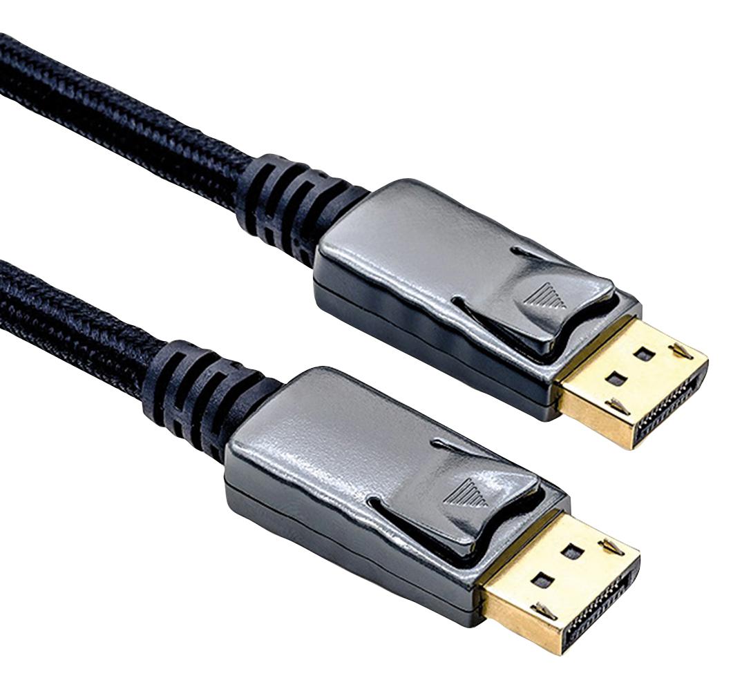 11.04.5882 CABLE, DISPLAYPORT PLUG-PLUG, 3M, BLACK ROLINE