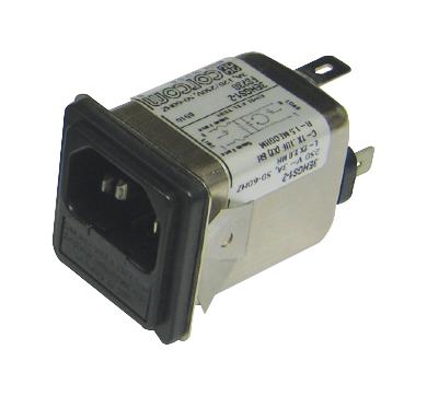 6609117-6 IEC FILTER, STANDARD, 6A, 250VAC, QC TE CONNECTIVITY