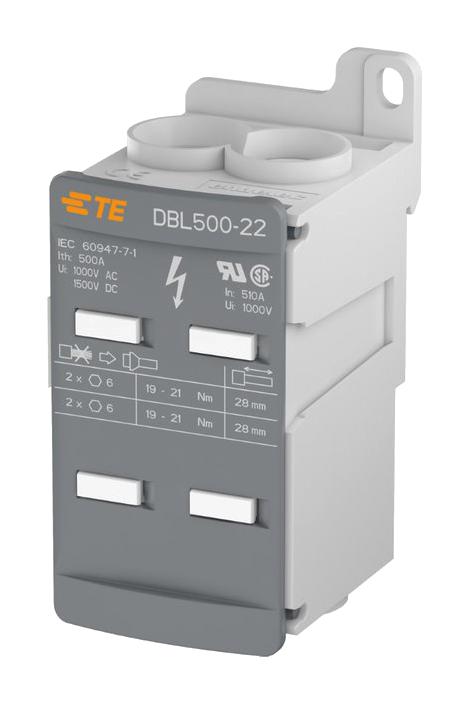 1SNL850001R0000 TB, POWER DISTRIBUTION, 1POLE, 6AWG ENTRELEC - TE CONNECTIVITY