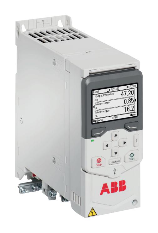 ACS480-04-12A7-4 MOTOR DRIVE, 3-PH, 5.5KW, 380-480VAC ABB