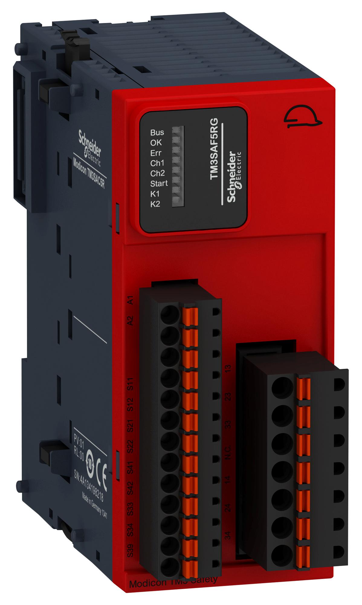 TM3SAF5RG SAFETY MODULE, 10V, 0.1A, SPRING SCHNEIDER ELECTRIC