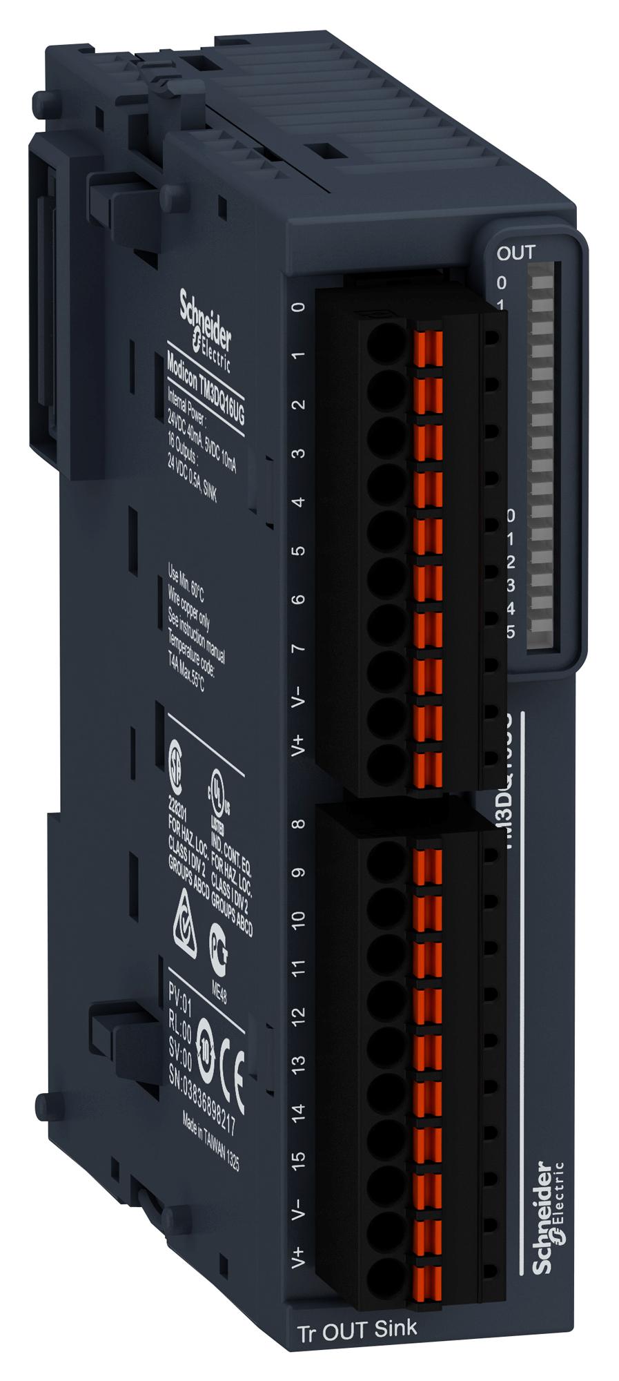 TM3DQ16UG DISCRETE OUTPUT MODULE, 16 O/P SCHNEIDER ELECTRIC