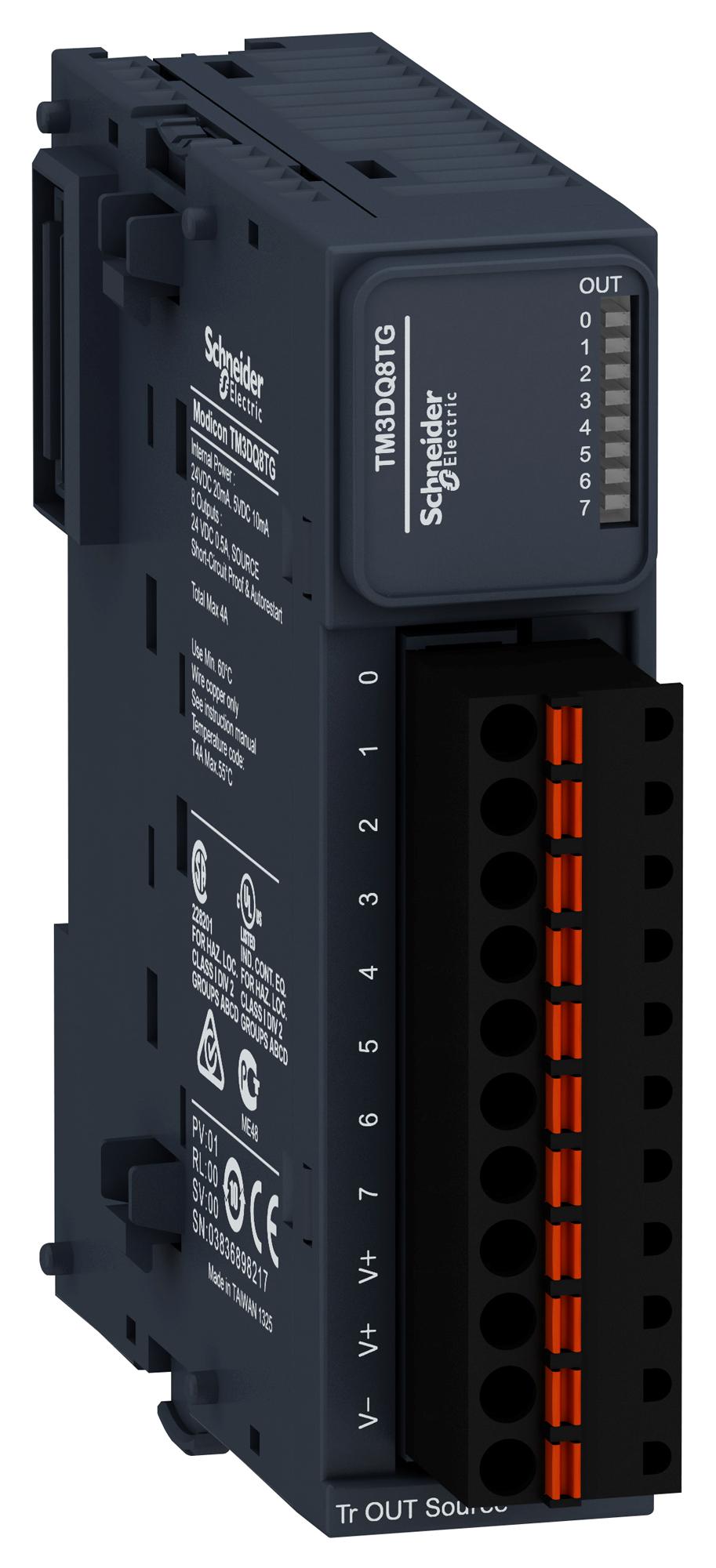 TM3DQ8TG DISCRETE OUTPUT MODULE, 8 O/P SCHNEIDER ELECTRIC
